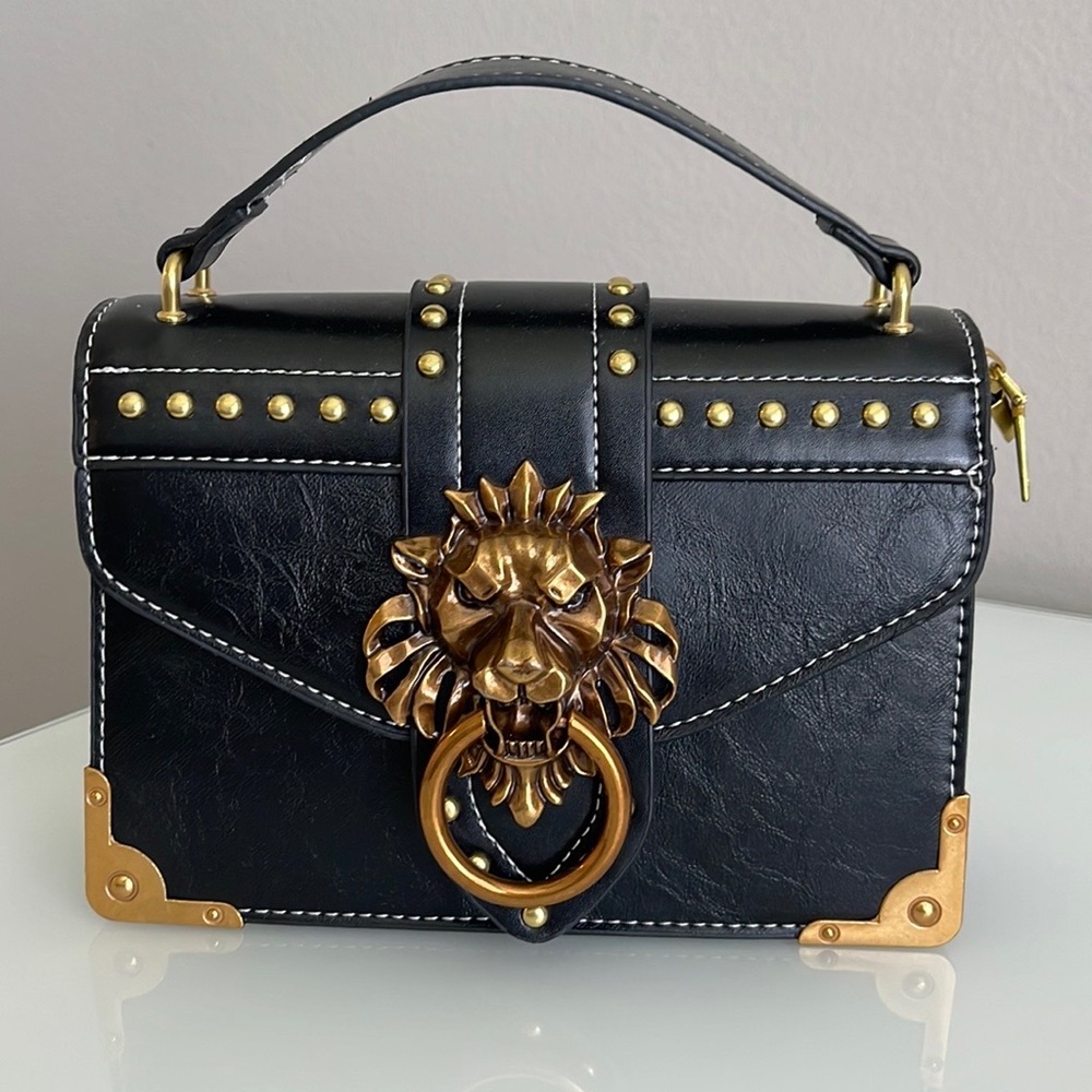 Black Lion Head Mini bag